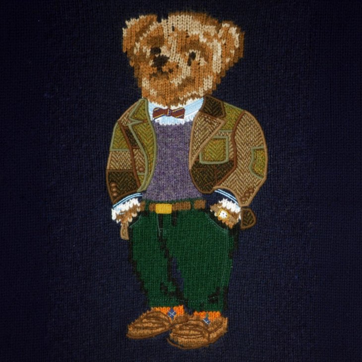 POLO RALPH LAUREN POLO BEAR WOOL CASHMERE SWEATER