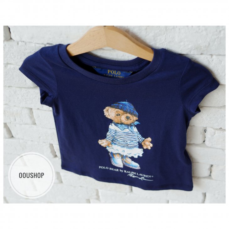 POLO RALPH LAUREN POLO BEAR KIDS COTTON JERSEY TEE