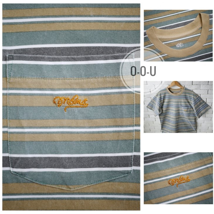 MADNESS STRIPED POCKET TEE