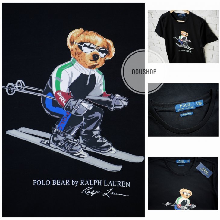 POLO RALPH LAUREN CUSTOM SLIM FIT SKI BEAR T-SHIRT