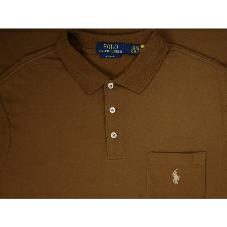 POLO RALPH LAUREN CLASSIC FIT JERSEY POCKET POLO SHIRT