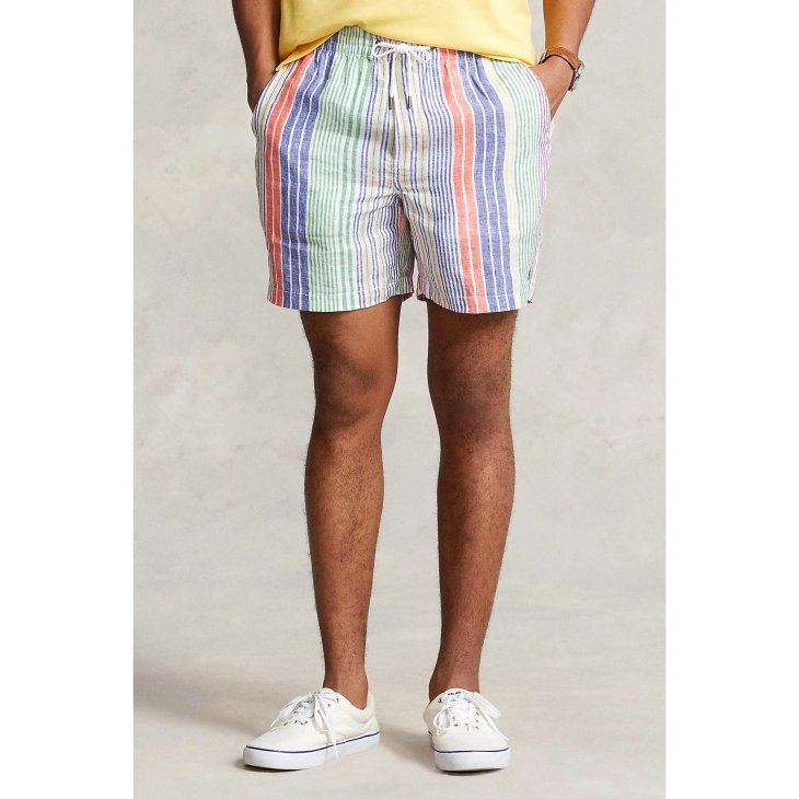 POLO RALPH LAUREN 6 INCH POLO PREPSTER LINEN SHORT