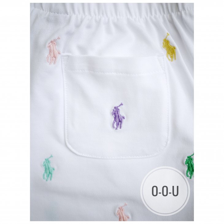 POLO RALPH LAUREN GIRLS POLO PONY STRETCH MESH SHORT