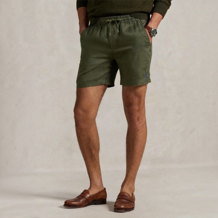 POLO RALPH LAUREN 6-INCH POLO PREPSTER LINEN SHORT