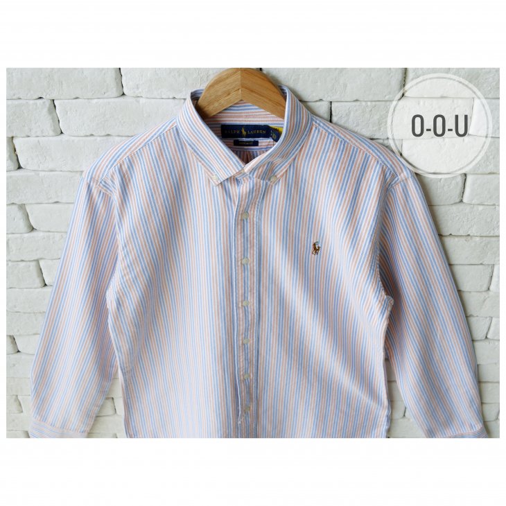 POLO RALPH LAUREN CUSTOM FIT STRIPED OXFORD SHIRT