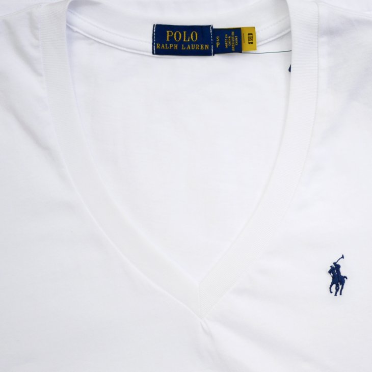 POLO RALPH LAUREN WOMEN COTTON JERSEY V-NECK TEE