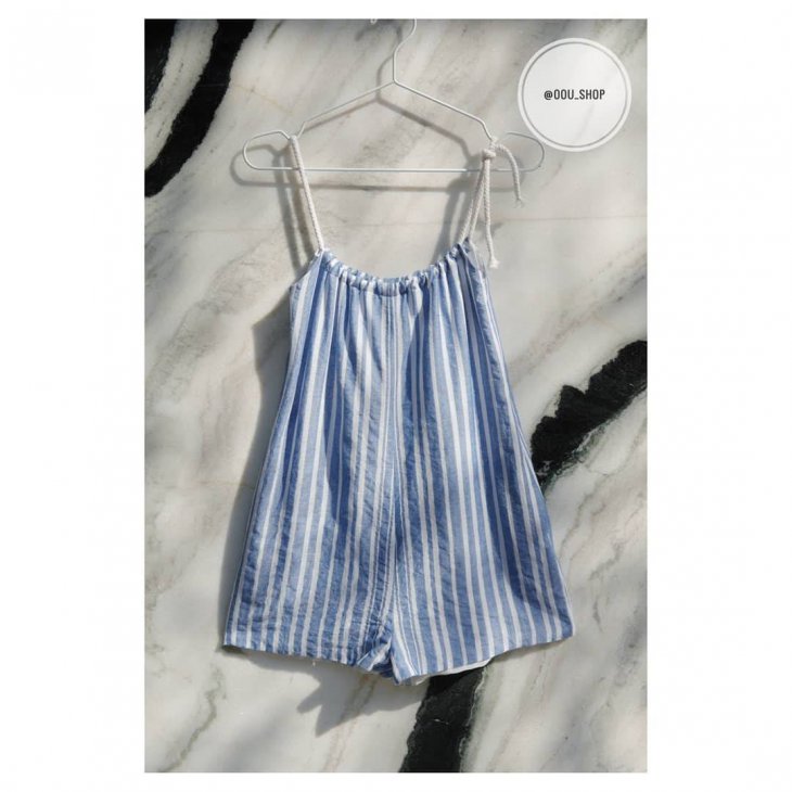 CORD LINEN SHORT JUMPSUIT