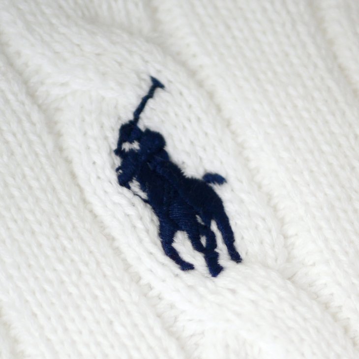 POLO RALPH LAUREN CABLE KNIT COTTON SWEATER