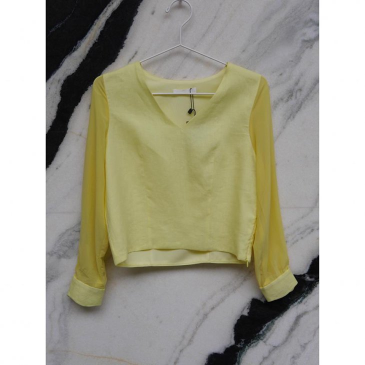 CROP TOP CHIFFON SLEEVE
