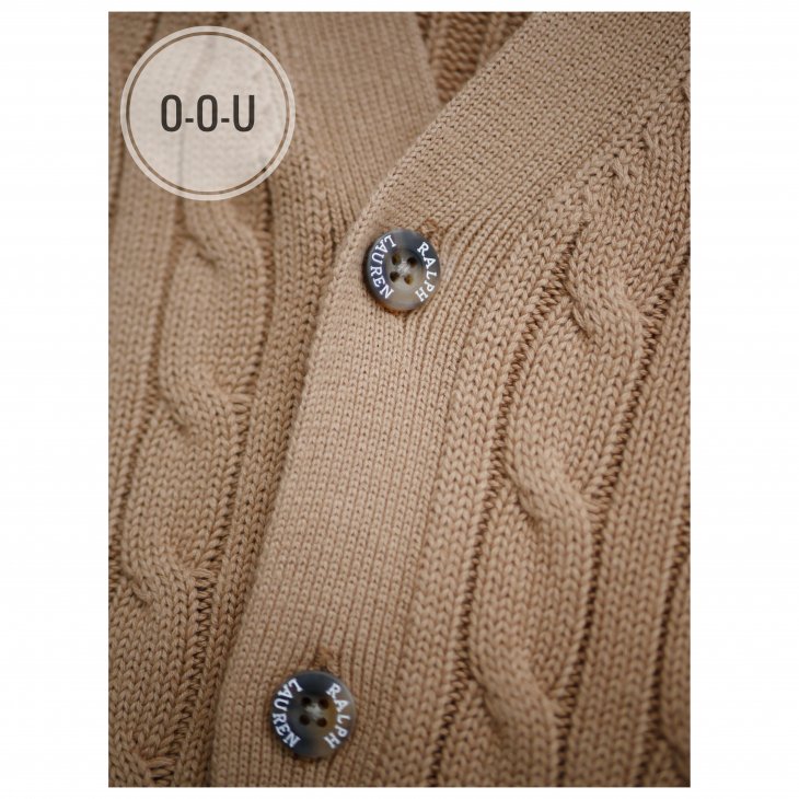 POLO RALPH LAUREN BOYS CABLE-KNIT COTTON CARDIGAN