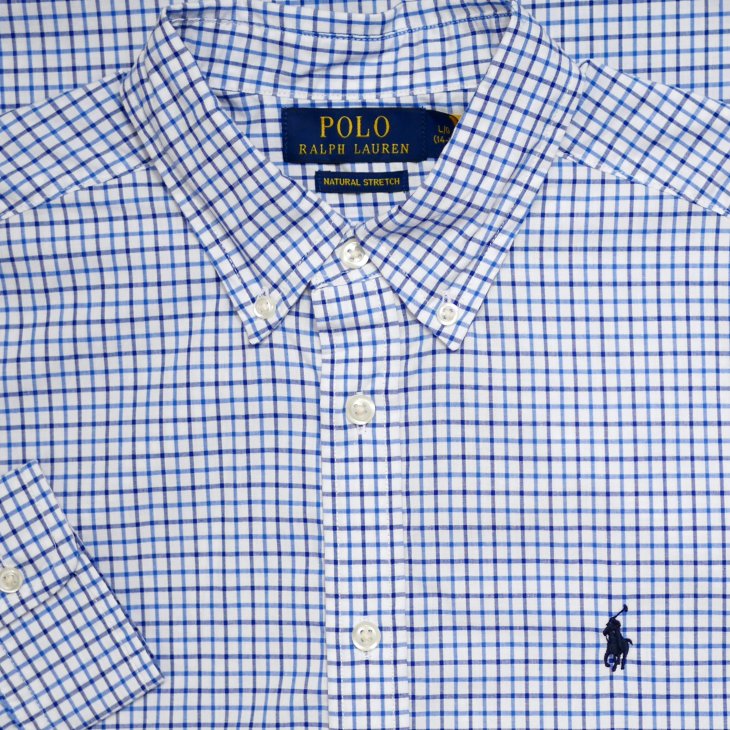 POLO RALPH LAUREN BOYS TATTERSALL COTTON POPLIN SHIRT