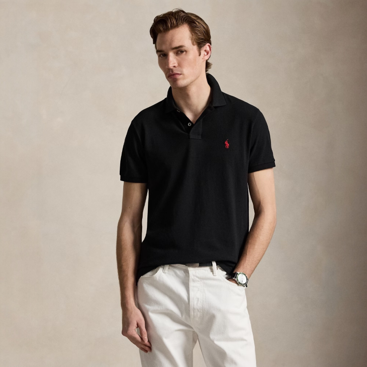 POLO RALPH LAUREN THE EARTH CUSTOM SLIM FIT POLO SHIRT