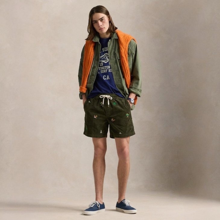 POLO RALPH LAUREN 15 CM POLO PREPSTER CORDUROY SHORT