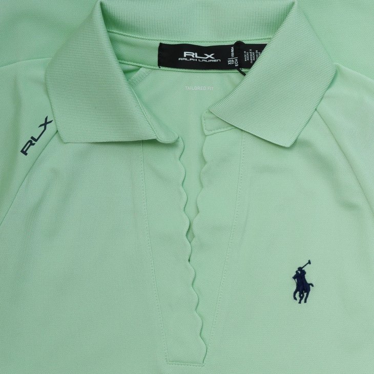 POLO RALPH LAUREN RLX CUSTOM FIT MESH POLO SHIRT
