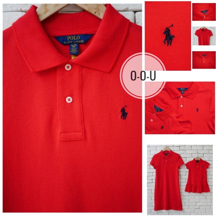 POLO RALPH LAUREN GIRLS COTTON MESH POLO DRESS