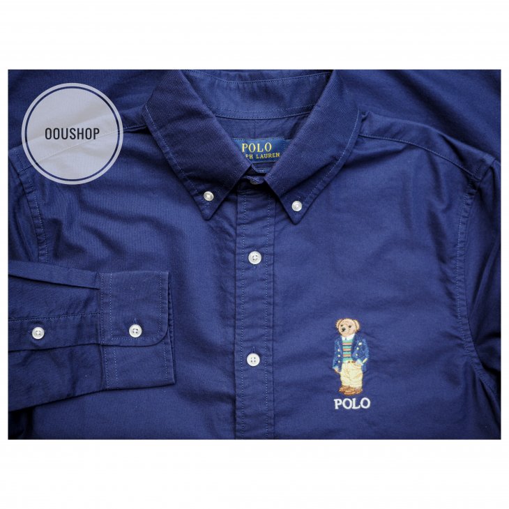 POLO RALPH LAUREN SLIM FIT POLO BEAR OXFORD SHIRT