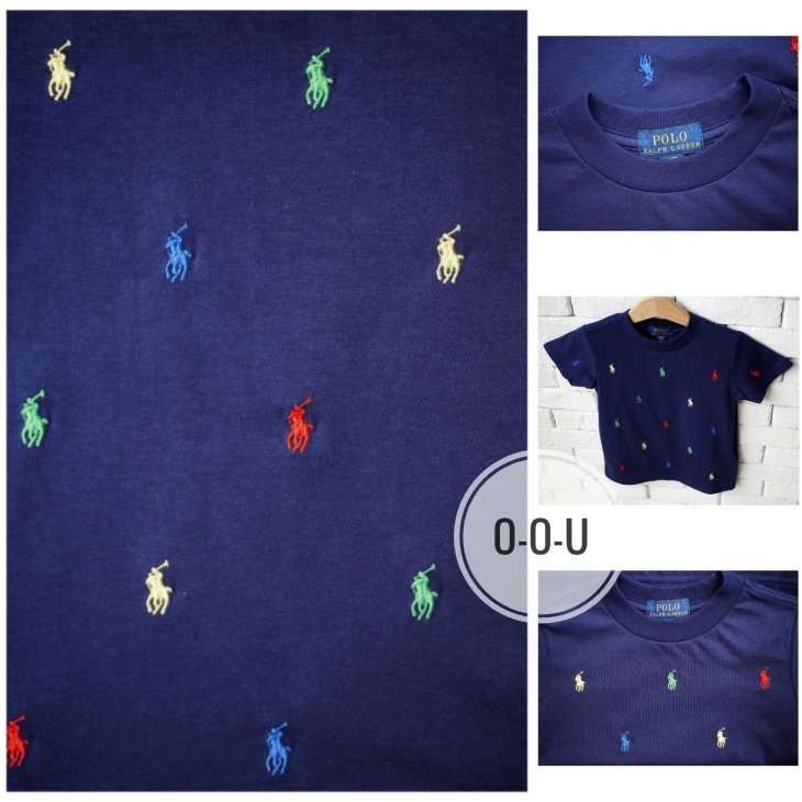 POLO RALPH LAUREN KIDS ALL-OVER POLO PONY T-SHIRT