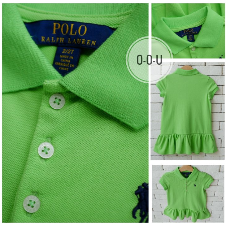 POLO RALPH LAUREN KIDS COTTON MESH POLO DRESS