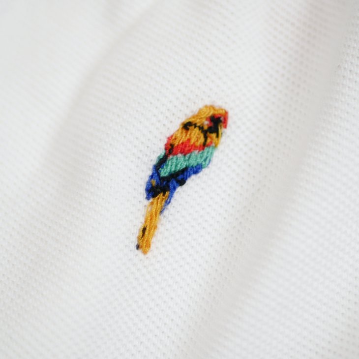 POLO RALPH LAUREN KIDS TROPICAL-EMBROIDERY MESH SKIRT