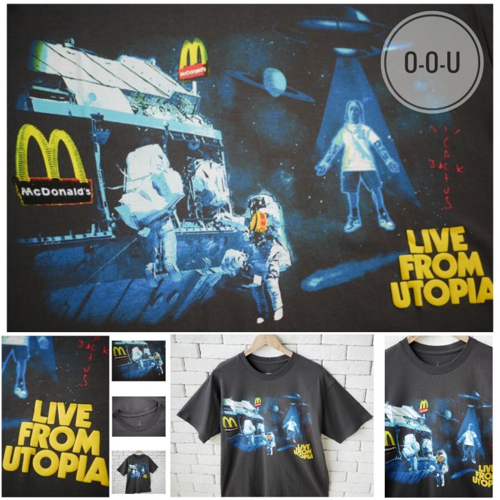 TRAVIS SCOTT X MCDONALD'S LIVE FROM UTOPIA T-SHIRT