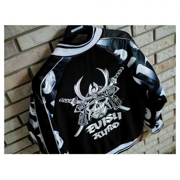 EVISU Souvenir Jacket with Digital Printed Sleeves