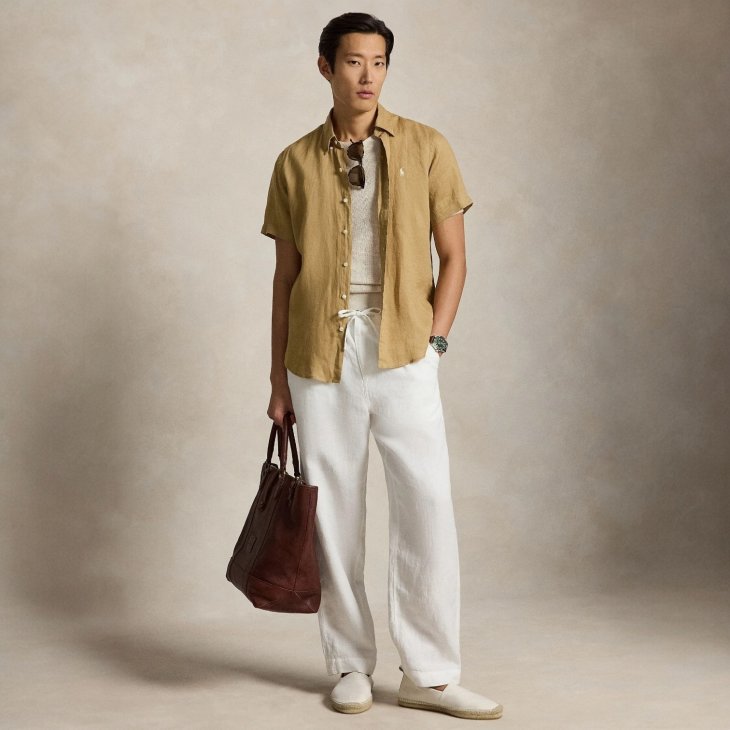 POLO RALPH LAUREN CLASSIC FIT LINEN SHIRT