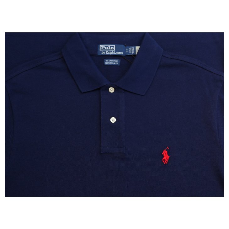 POLO RALPH LAUREN THE EARTH CUSTOM SLIM FIT POLO SHIRT