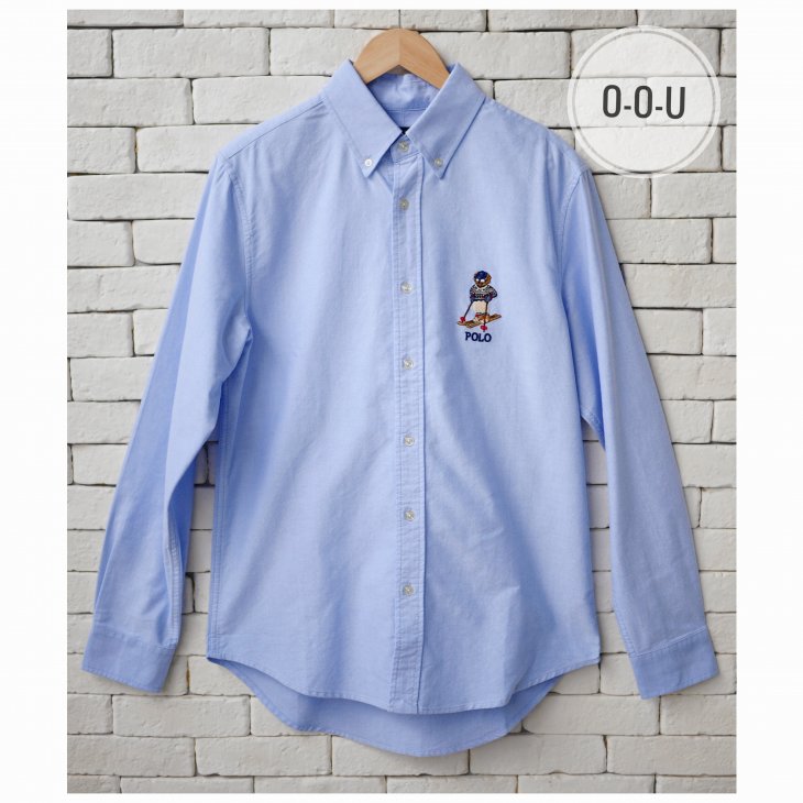 POLO RALPH LAUREN CUSTOM FIT SKI BEAR OXFORD SHIRT