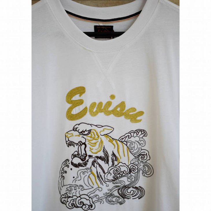 EVISU Tiger Graphic Embroidered T-shirt