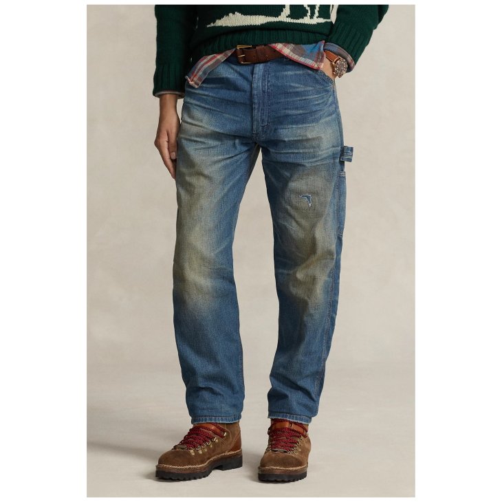 POLO RALPH LAUREN RELAXED FIT DISTRESSED CARPENTER JEAN