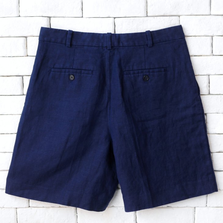 POLO RALPH LAUREN WOMEN TRACY PLEATED LINEN SHORT
