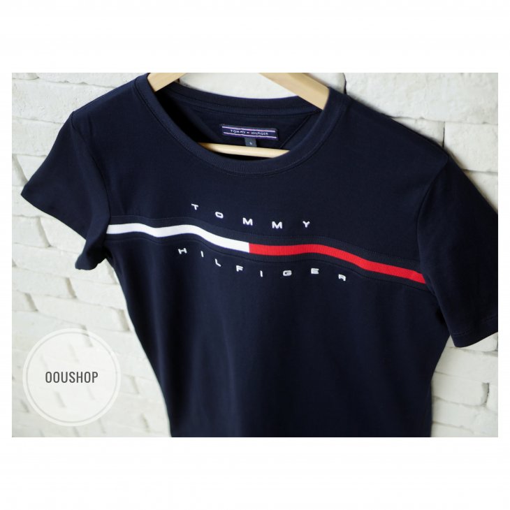 TOMMY HILFIGER ESSENTIAL FLAG LOGO T-SHIRT