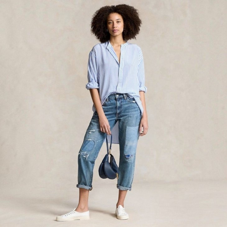 POLO RALPH LAUREN WOMEN RELAXED TAPERED JEAN