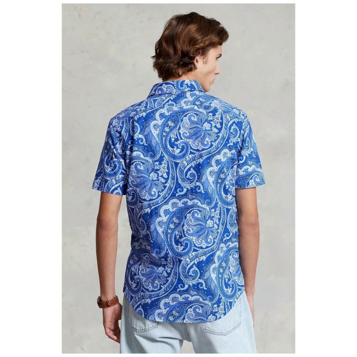 POLO RALPH LAUREN CUSTOM FIT PAISLEY OXFORD SHIRT