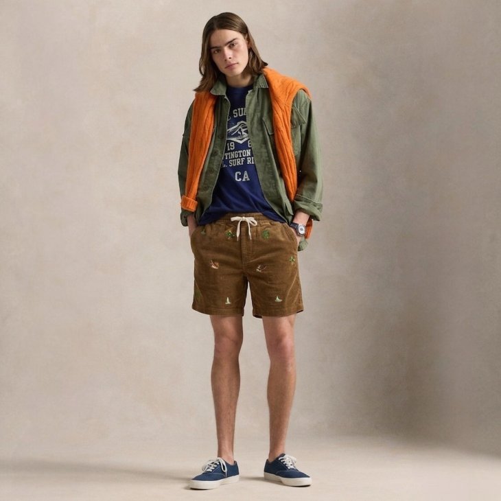 POLO RALPH LAUREN 15 CM POLO PREPSTER CORDUROY SHORT