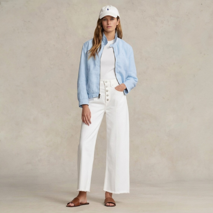 POLO RALPH LAUREN WOMEN LINEN WINDBREAKER