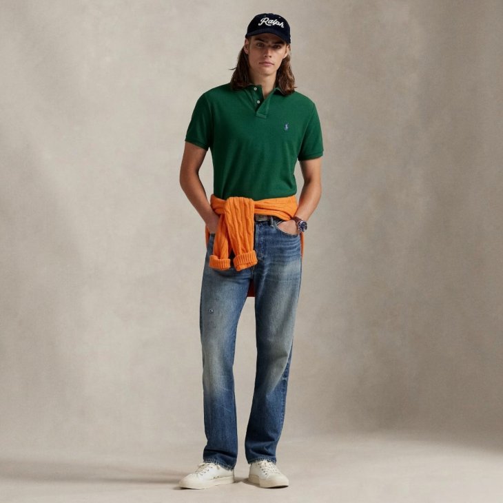 POLO RALPH LAUREN CUSTOM SLIM FIT POLO SHIRT
