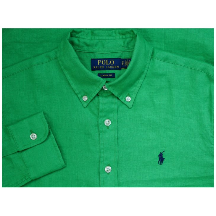 POLO RALPH LAUREN WOMEN CLASSIC FIT LINEN SHIRT