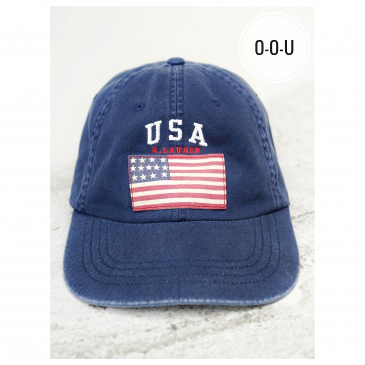 POLO RALPH LAUREN FLAG CHINO BALL CAP