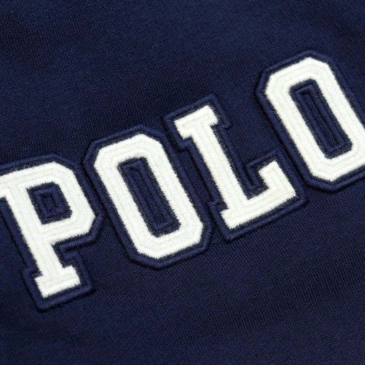 POLO RALPH LAUREN LOGO FLEECE BASEBALL JACKET
