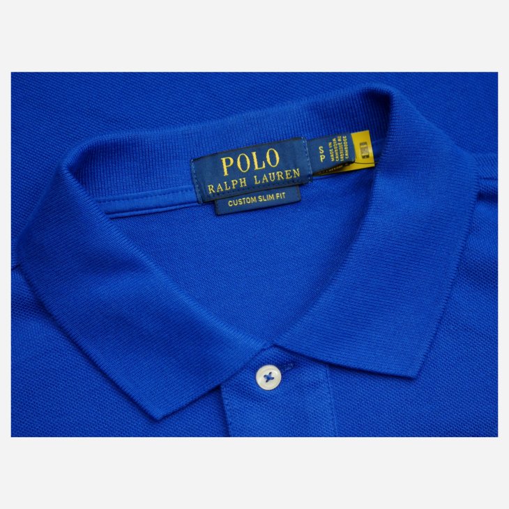 POLO RALPH LAUREN CUSTOM SLIM FIT BIG PONY MESH POLO SHIRT