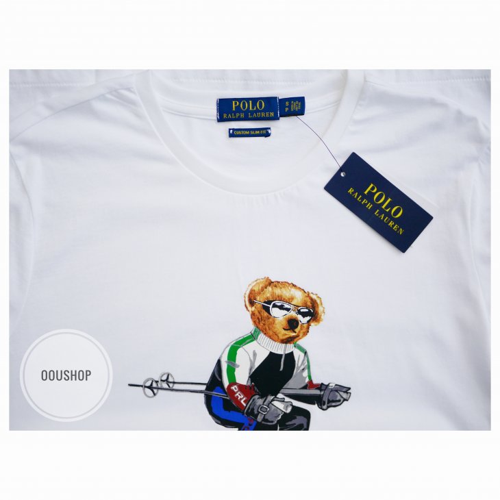 POLO RALPH LAUREN CUSTOM SLIM FIT SKI BEAR T-SHIRT
