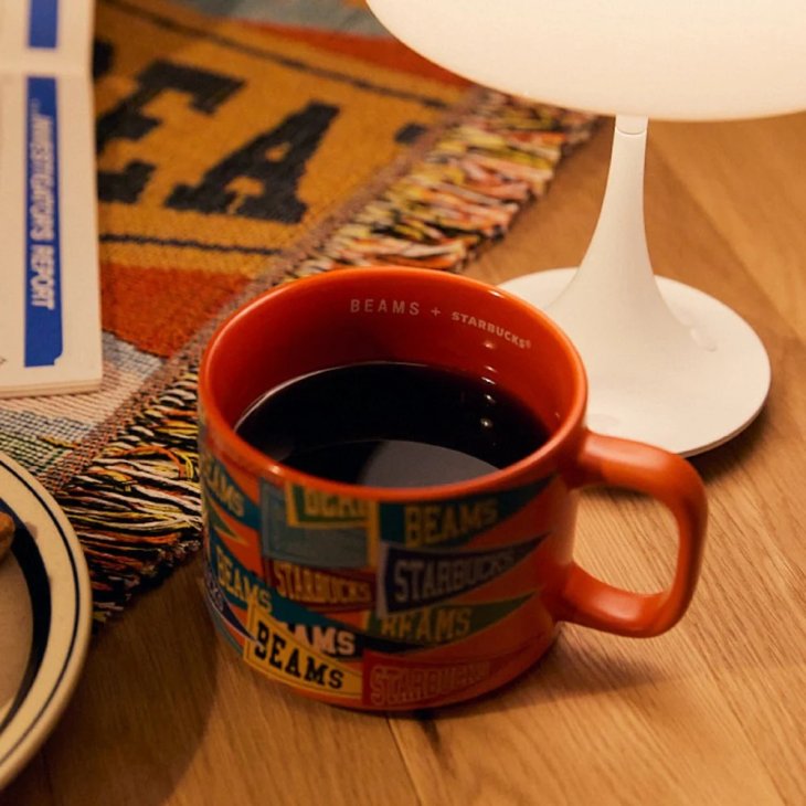 BEAMS x Starbucks Recycled Ceramic Mug Pennant Design [355ml]