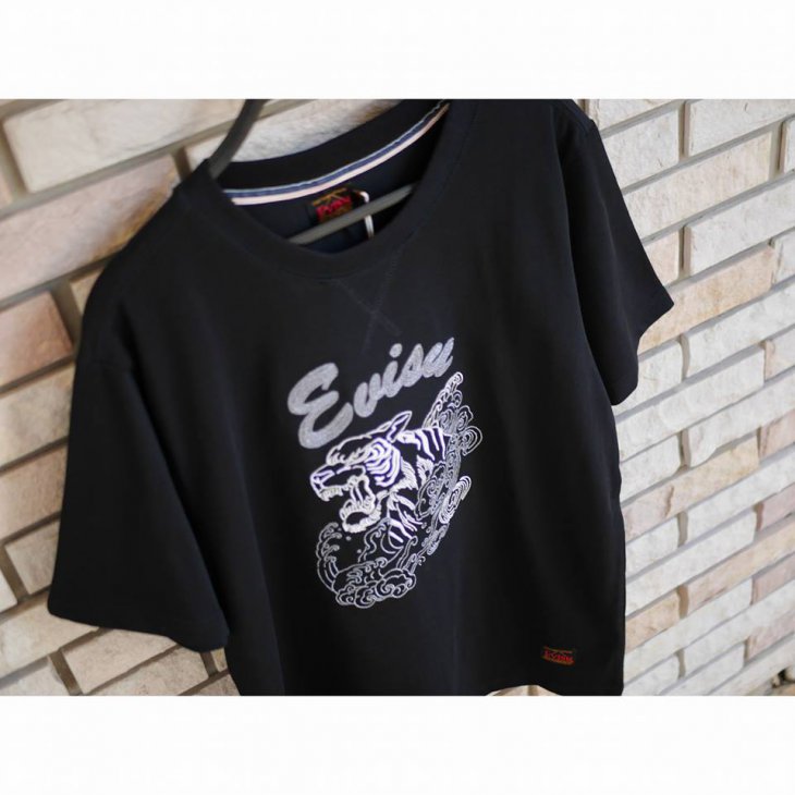 EVISU Tiger Graphic Embroidered T-shirt