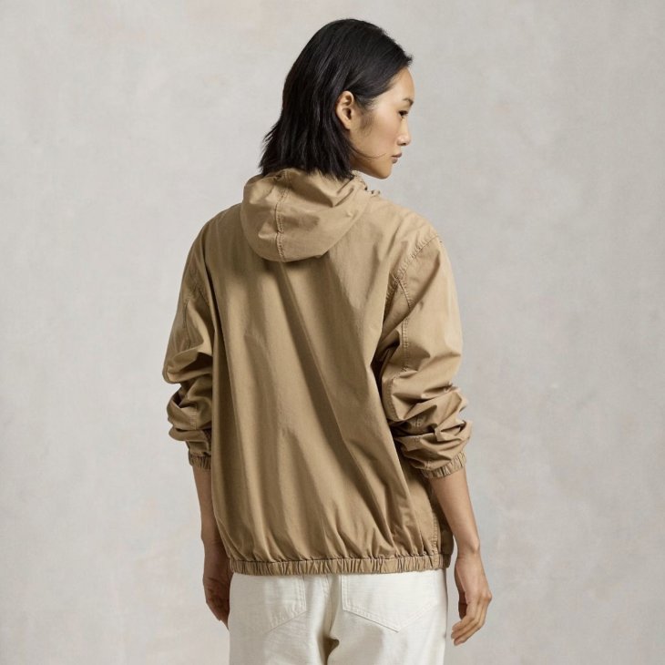 POLO RALPH LAUREN WOMEN TWILL HOODED JACKET