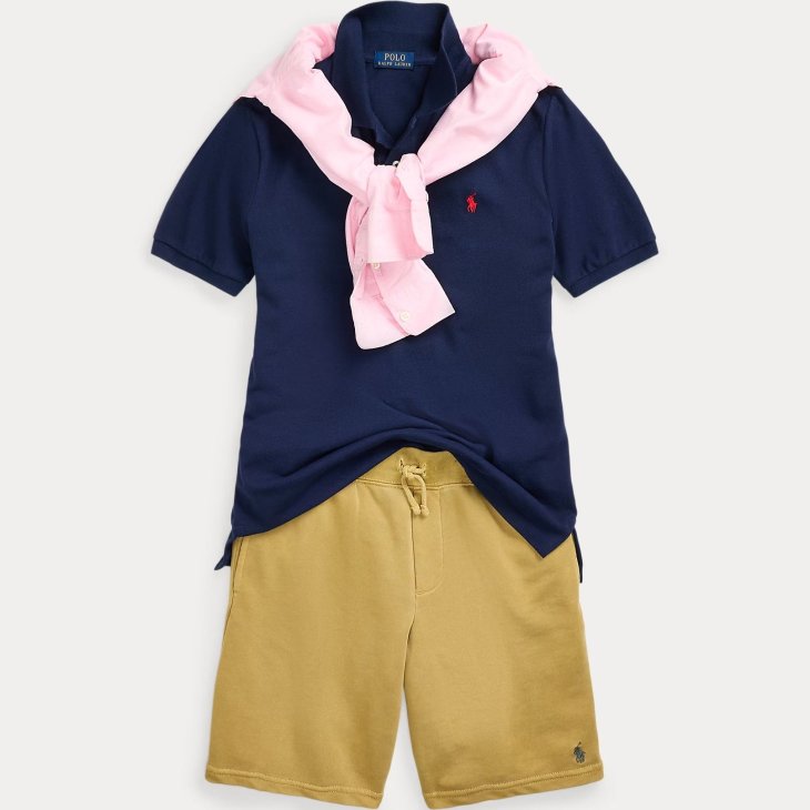 POLO RALPH LAUREN BOYS THE ICONIC MESH POLO SHIRT
