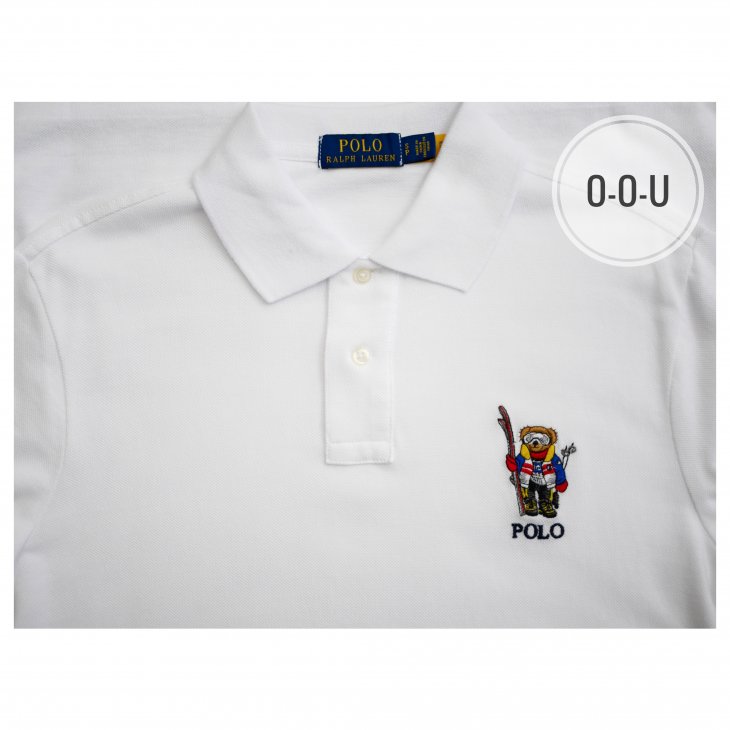 POLO RALPH LAUREN CUSTOM SILM FIT SKI BEAR POLO SHIRT