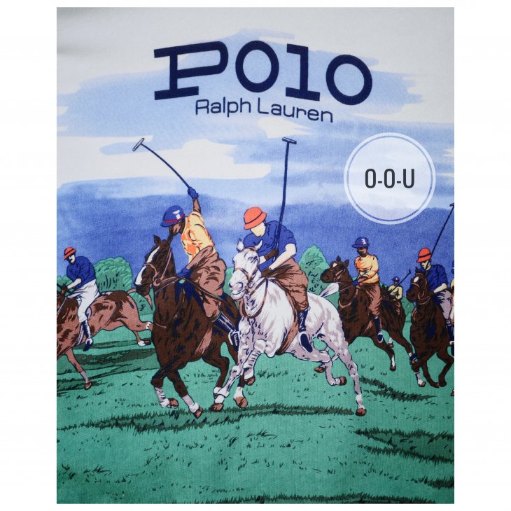 POLO RALPH LAUREN BOYS EQUESTRIAN-PRINT FLEECE HOODIE