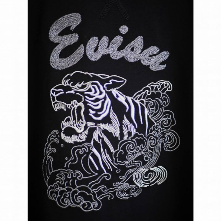EVISU Tiger Graphic Embroidered T-shirt