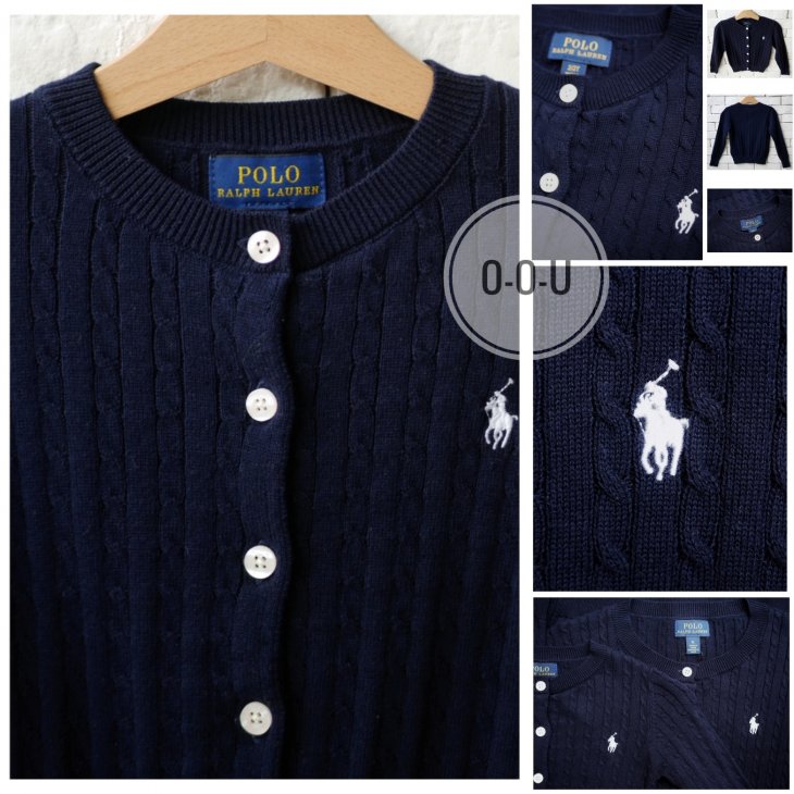 POLO RALPH LAUREN KIDS MINI CABLE COTTON CARDIGAN
